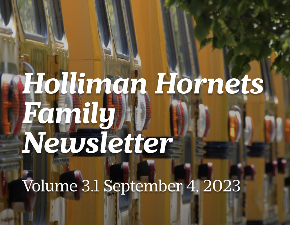Holliman Hornets Family Newsletter