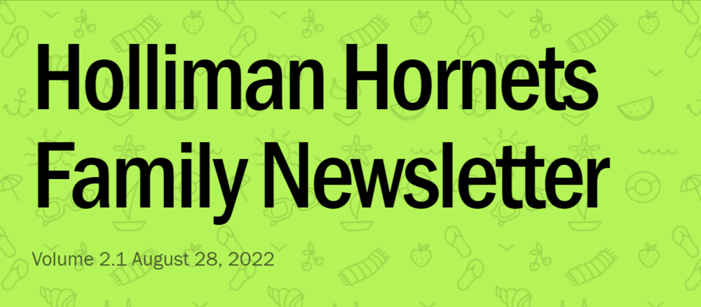 Holliman Hornets Family Newsletter