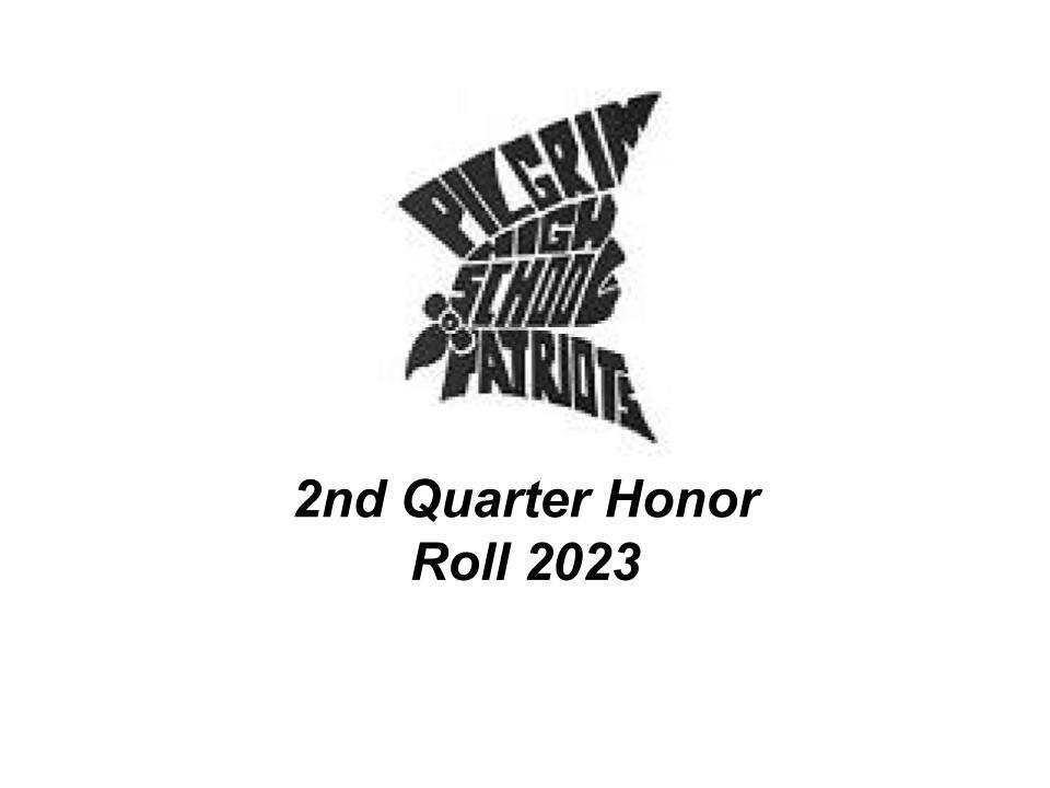 Pilgrim Logo with 2nd Quarter Honor Roll