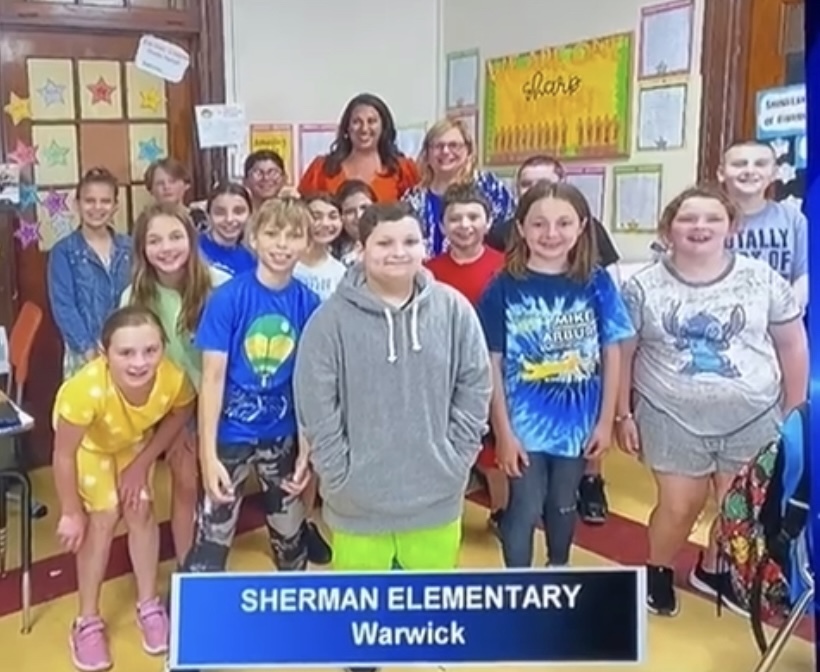 students from sherman elementary 
