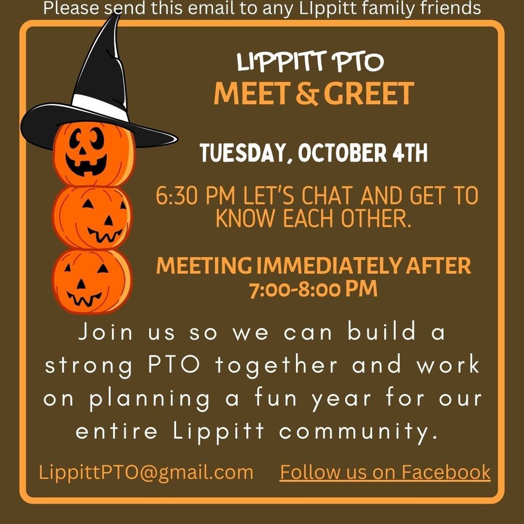 PTO Meet and Greet poster