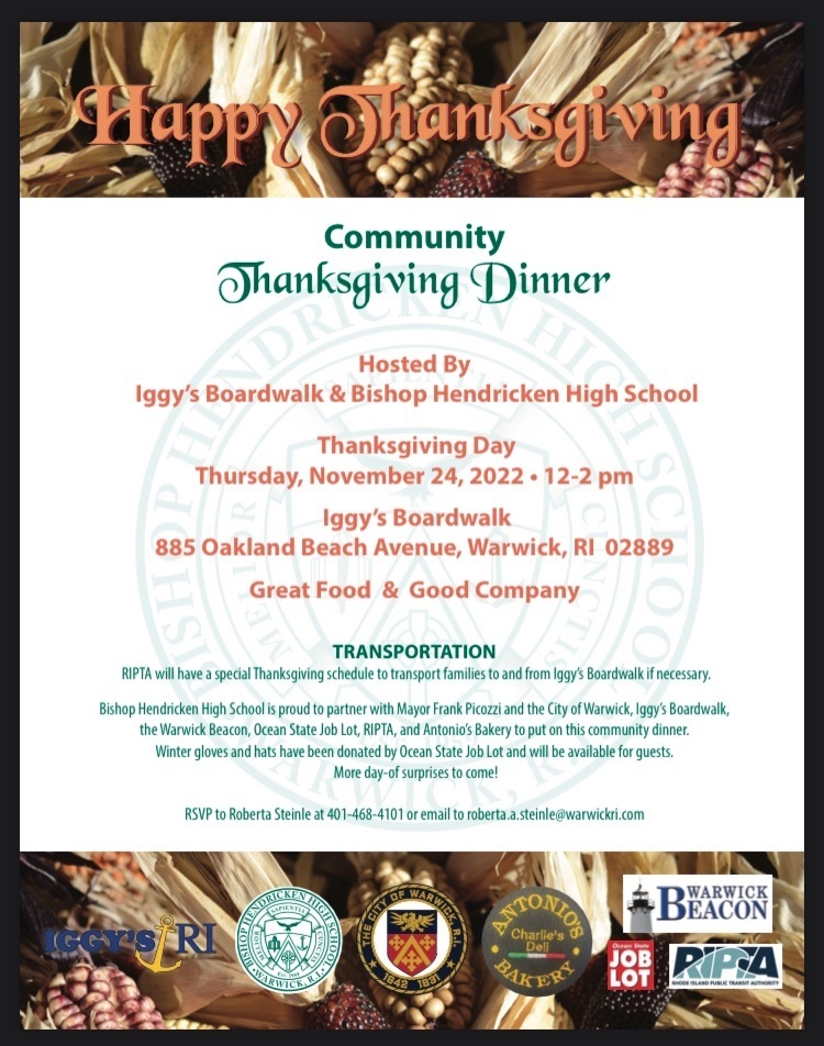 community thanksgiving dinner at Hendricken 