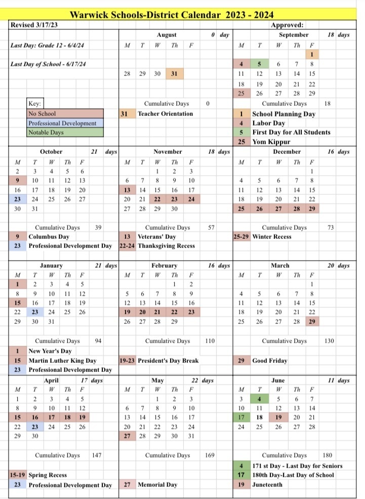 district calendar 23-24