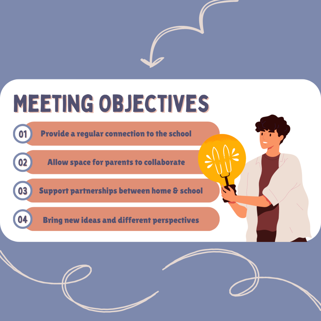 meeting objectives are to provide regular collaboration between families and school staff