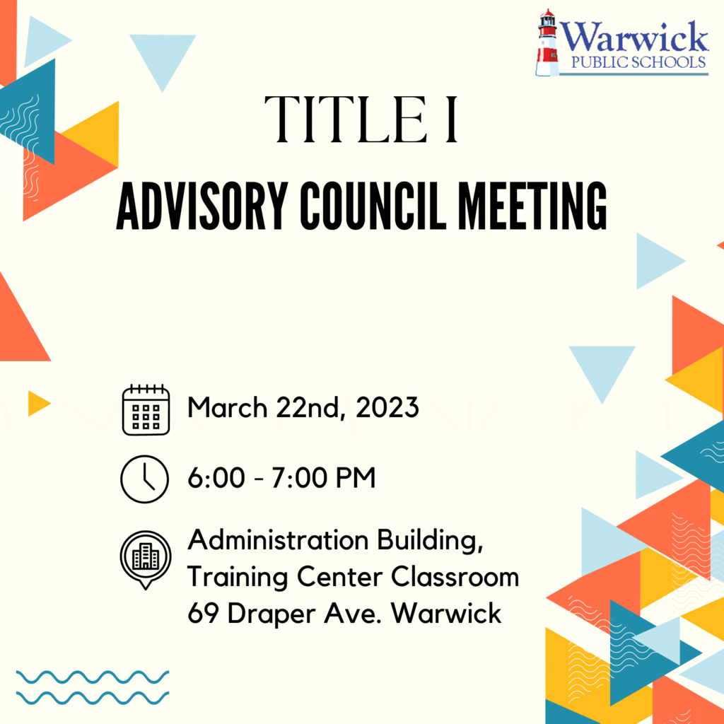 wps logo title i advisory council meeting march 22nd at 6 pm 69 draper ave