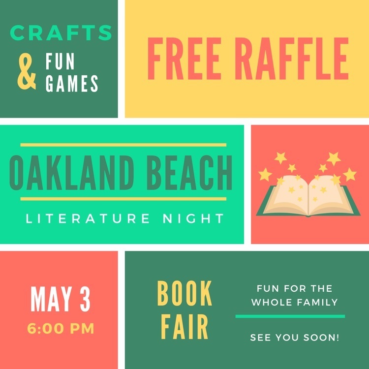 Oakland beach literature night May 3 
