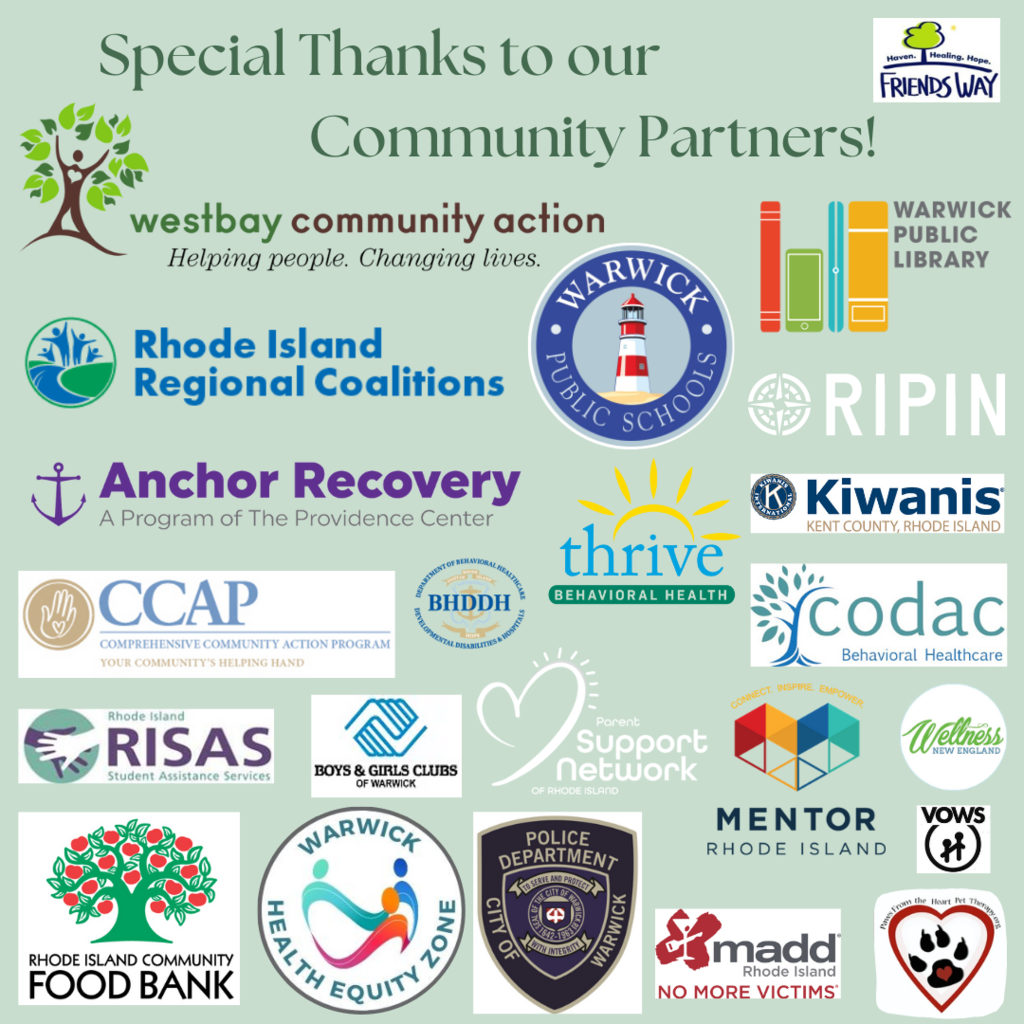 "special thanks to our community partners" logos from our local participating agencies