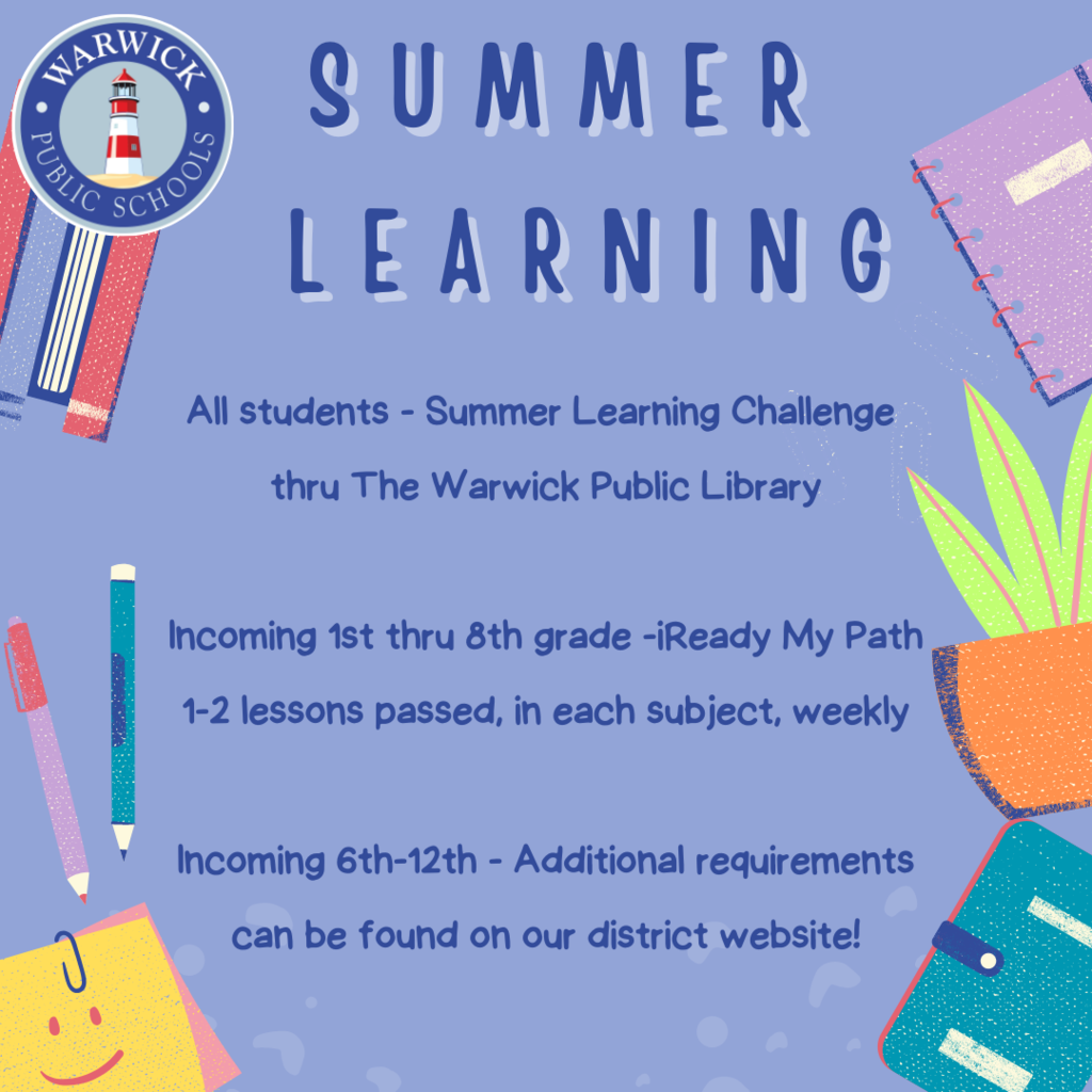 summer learning expectations for students can be found on our website